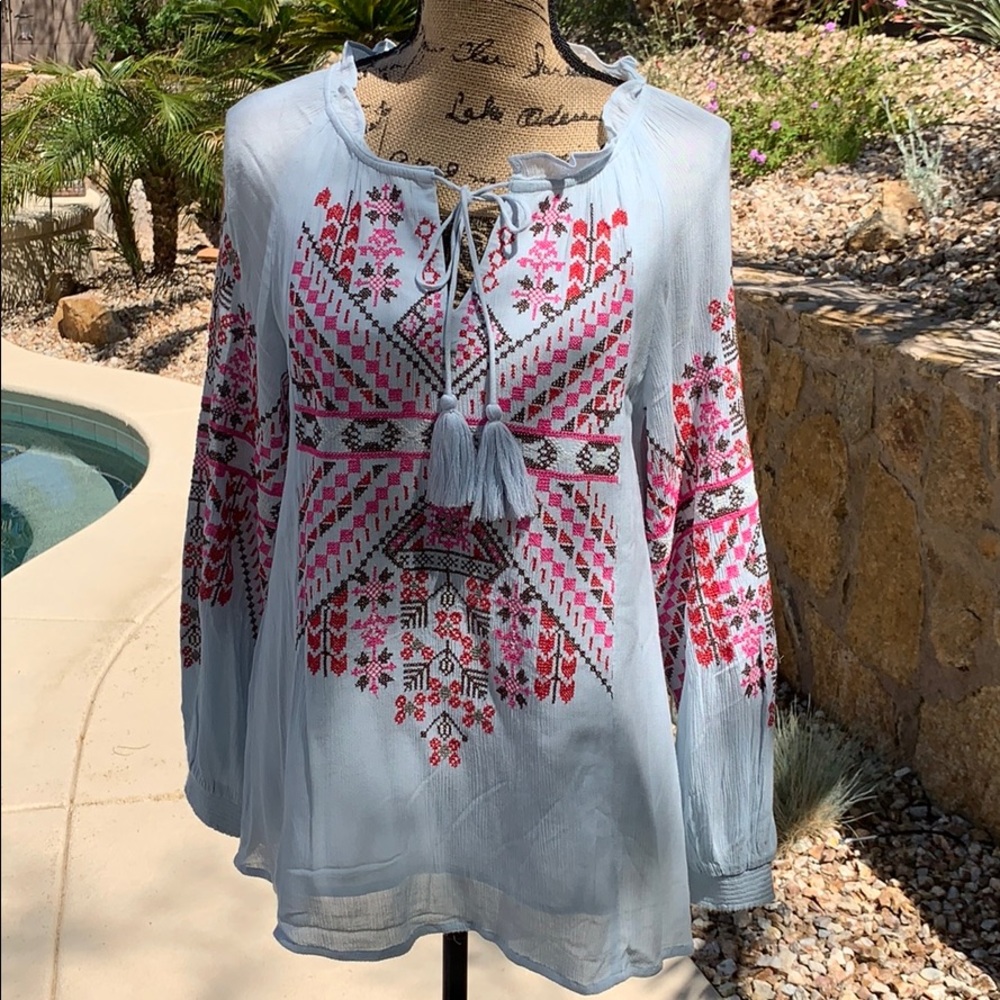 Sundance Catalog Embroidered Tunic - Picture 4 of 7